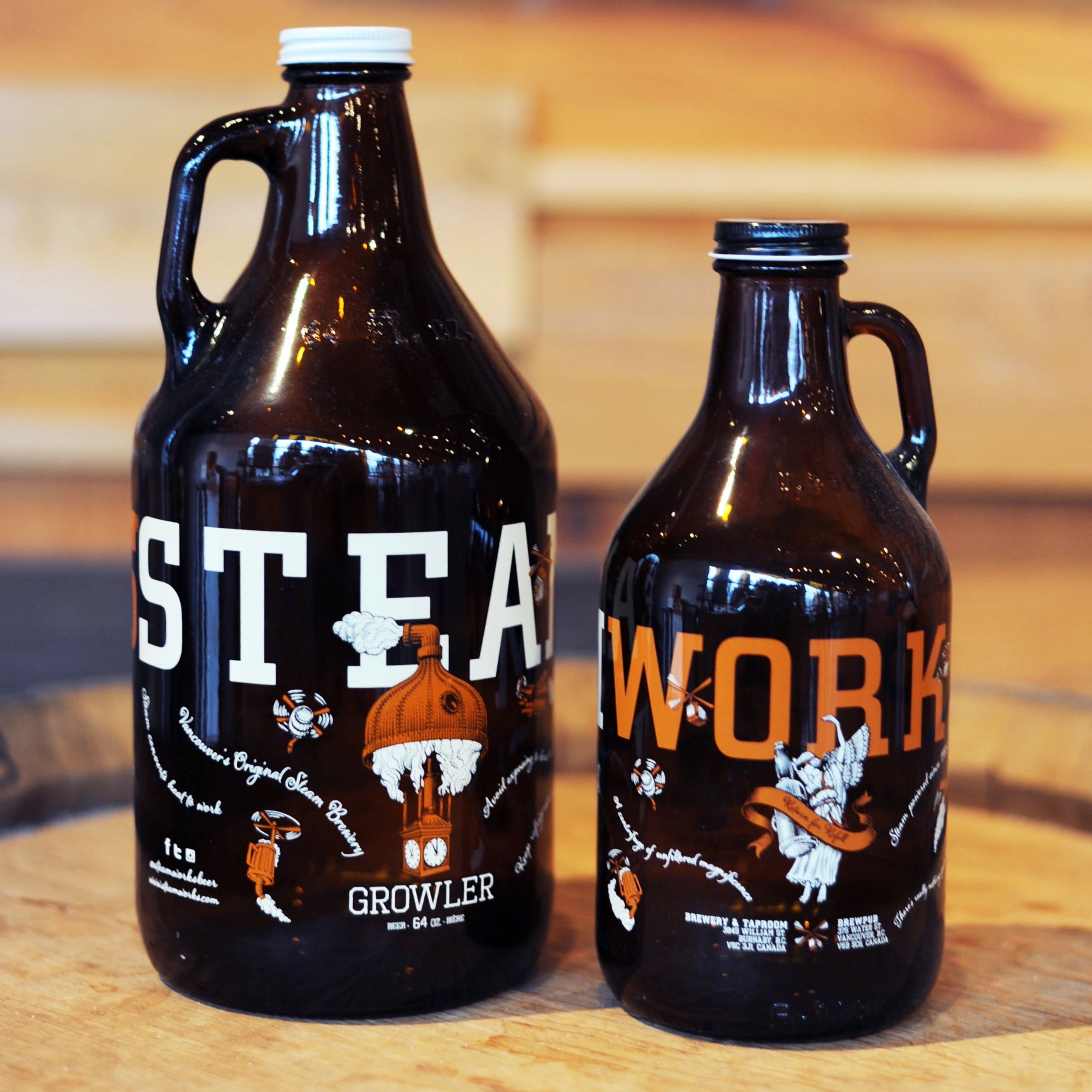 Glass Growler | Steamworks Taproom Burnaby